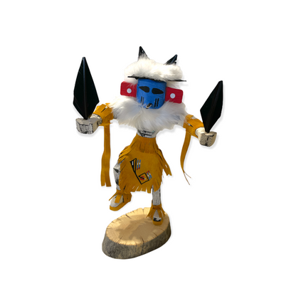 Native American Navajo Hummingbird Kachina Doll / Gold