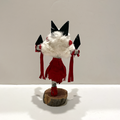 Native American Navajo Hummingbird Kachina Doll / Red