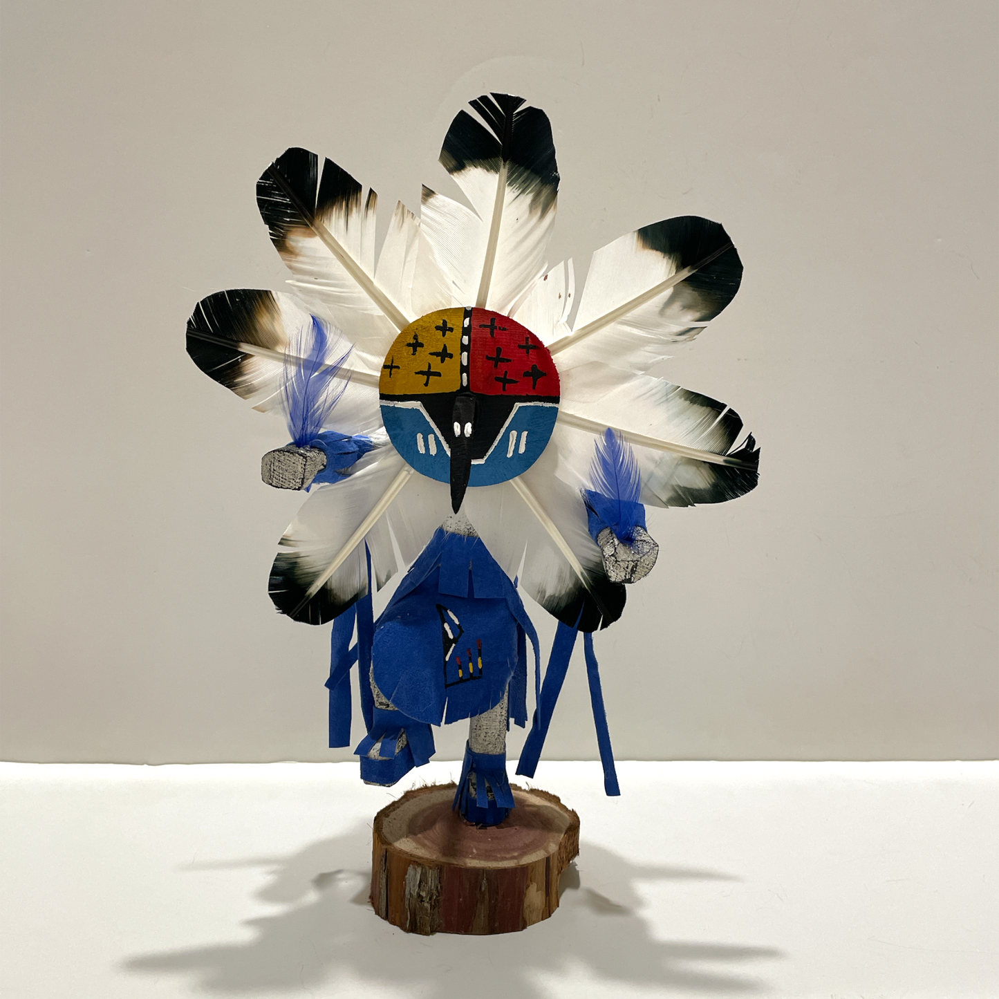 ネイティブアメリカンナバホ族 チーフカチーナドール ブルー