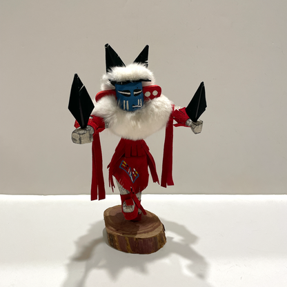 Native American Navajo Hummingbird Kachina Doll / Red