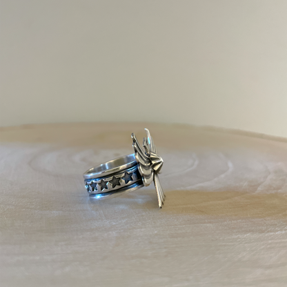 Thunderbird Ring by Delayne Reeves B Size 6.5