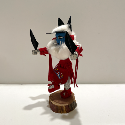 Native American Navajo Hummingbird Kachina Doll / Red