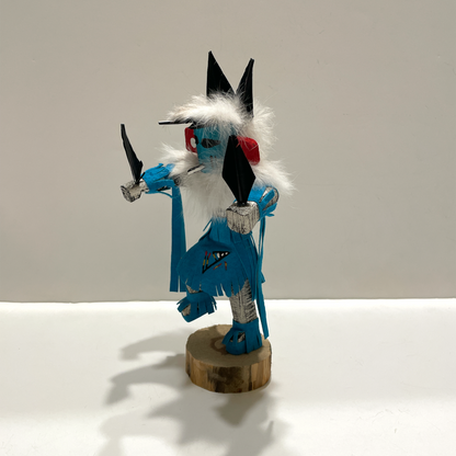 Native American Navajo Hummingbird Kachina Doll / Turquoise