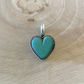 Turquoise Heart Pendant By Robin Tsosie