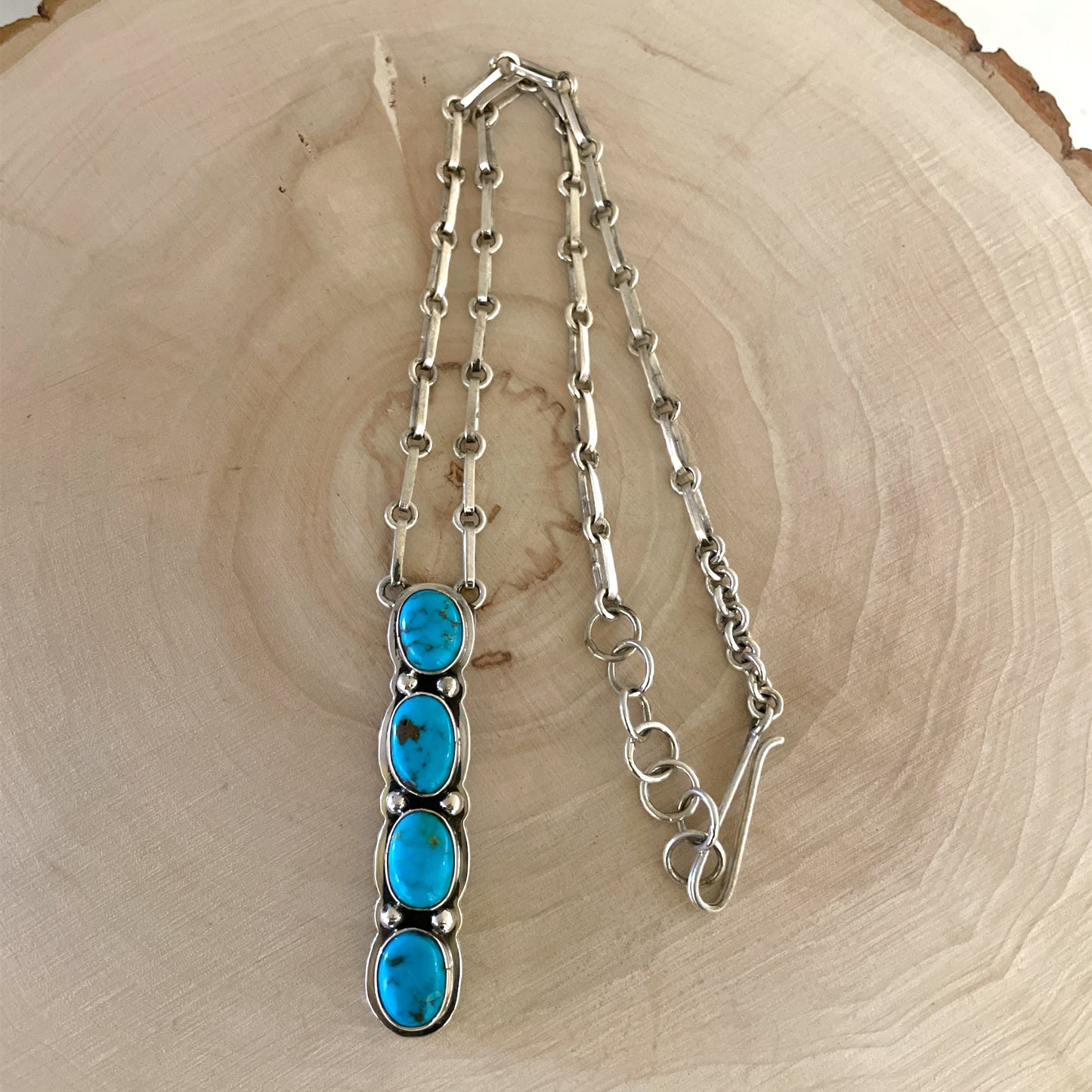 Four Turquoise Necklace By Melvin Francis B