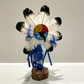 Native American Navajo Chief Kachina Doll / Blue