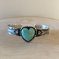 Turquoise Heart Cuff Bracelet By Kinsley Natoni Size 5.75"
