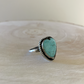 Turquoise Heart Adjustable Ring A