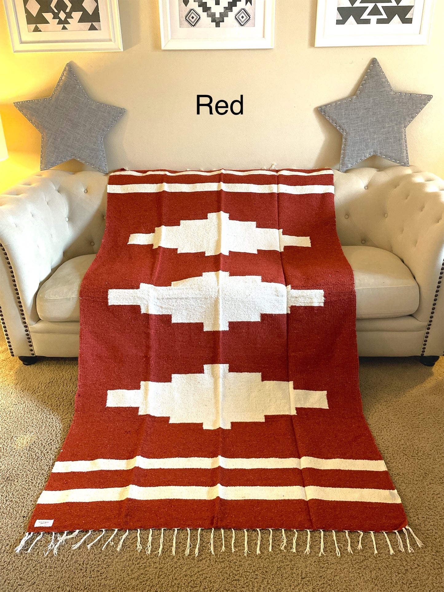 Tribal Mixteca Blanket Red
