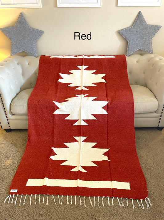 Tribal Pelenque Blanket Red