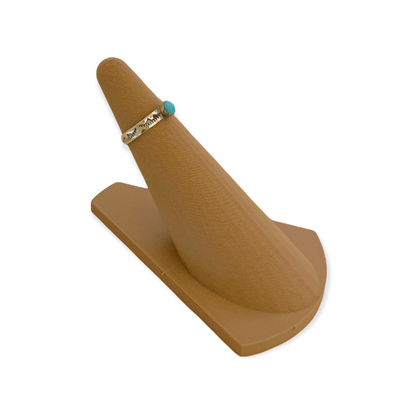 Stamped Sleeping Beauty Turquoise Ring B Size 5