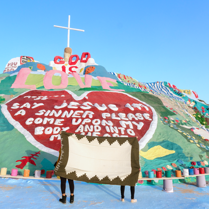 トライバルチナンテコブランケット Army Green