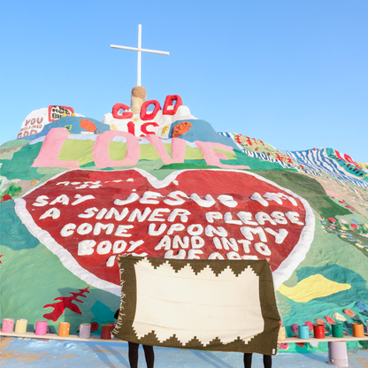 トライバルチナンテコブランケット Army Green