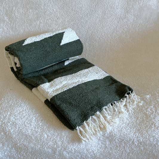 Tribal Pelenque Blanket Army Green