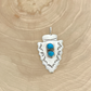 Two Turquoise Arrowhead Pendant