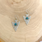 Turquoise Arrowhead Dangle Earrings