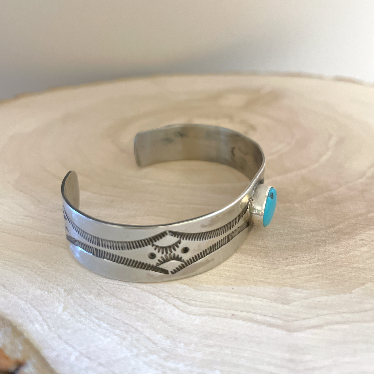 Sleeping Beauty Turquoise Cuff Bracelet By Arnold Goodluck
