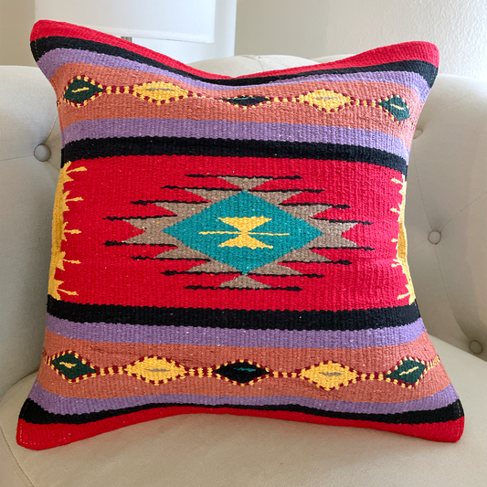 Handwoven Zapotec Pillow Cover Style 5