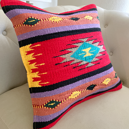 Handwoven Zapotec Pillow Cover Style 5