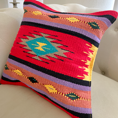 Handwoven Zapotec Pillow Cover Style 5