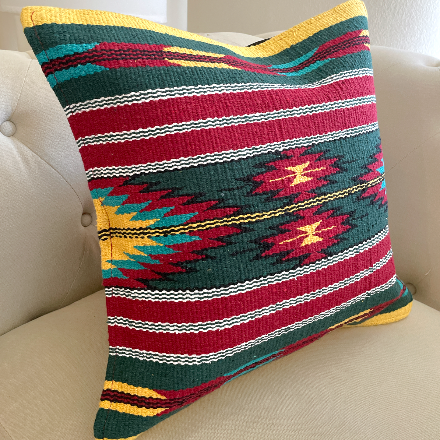 Handwoven Zapotec Pillow Cover Style 6