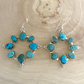 Turquoise Round Dangle Earrings By Geraldine James