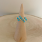 Turquoise Inlay Dragonfly Adjustable Ring