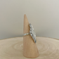 Stamped Silver Statement Ring By Sunshine Reeves Size 8