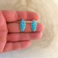 Turquoise Scale Inlay Earrings