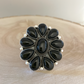 Black Onyx Cluster Ring Size 8 By Phillip Yazzie