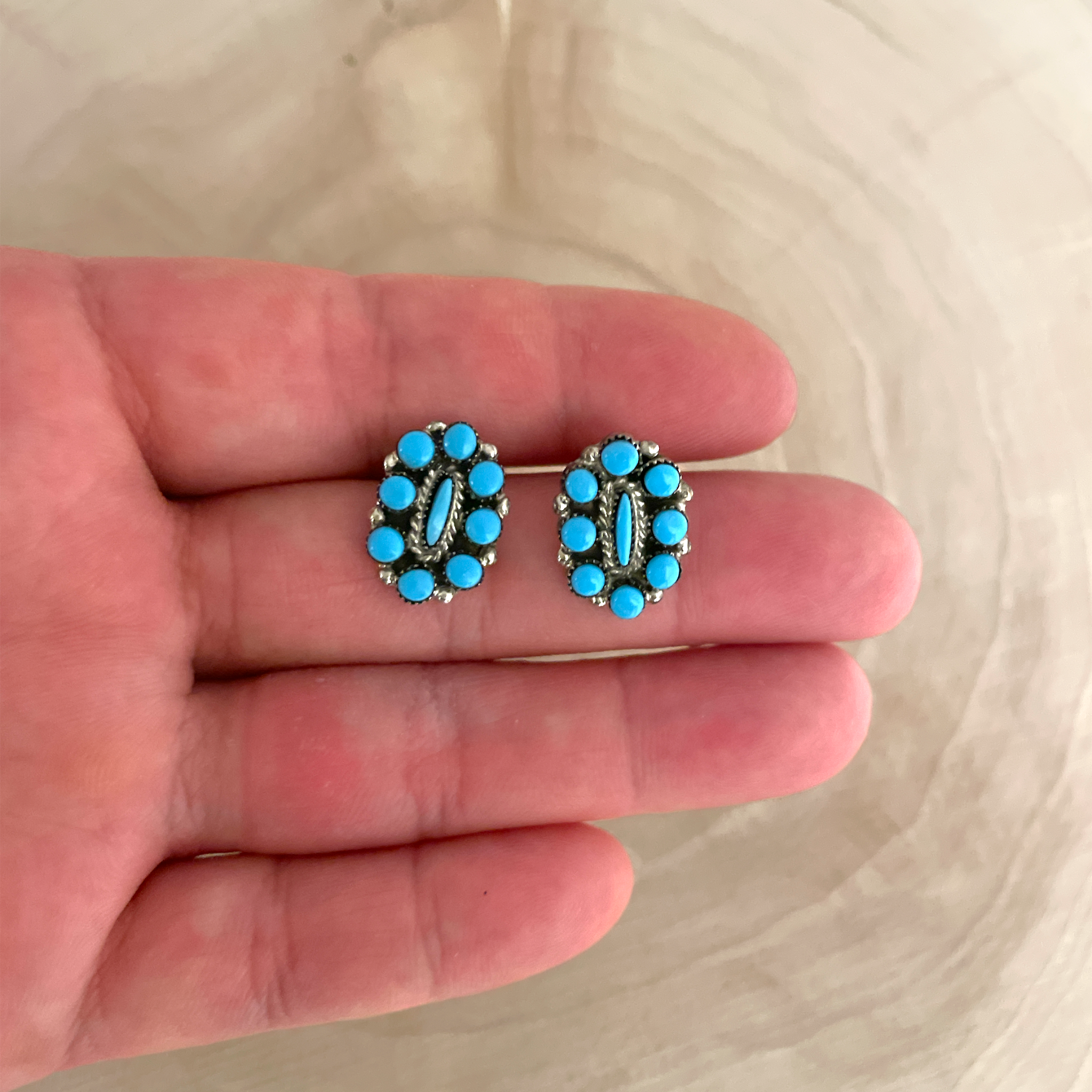 Selene Turquoise Earrings Small – Rahya Jewelry Design