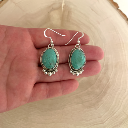 ターコイズマウンテンダングルピアス By Marcella James