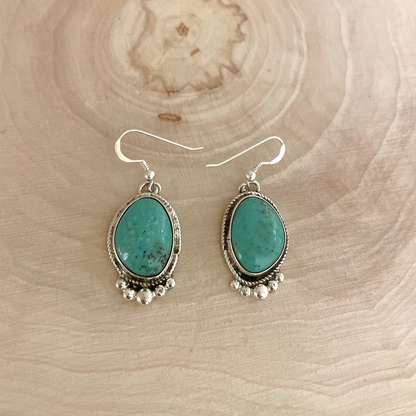 ターコイズマウンテンダングルピアス By Marcella James