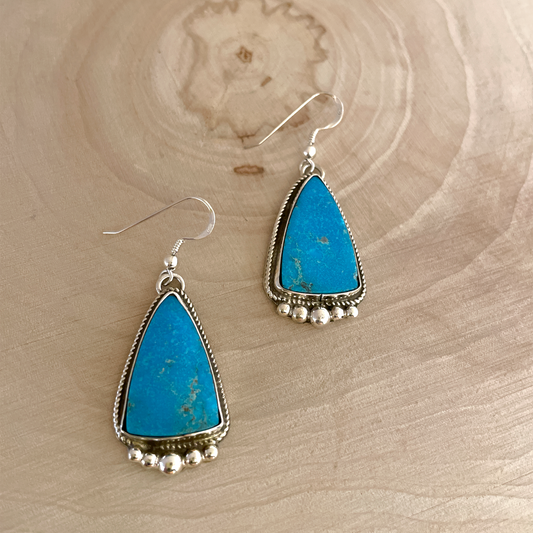 Turquoise Dangle Earrings By Marcella James