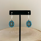 Turquoise Cluster Dangle Earrings