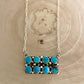 Kingman Turquoise Bar Necklace By Marcella James