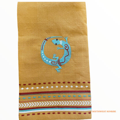 サウスウエストゲッコーキッチンタオル（マスタード）