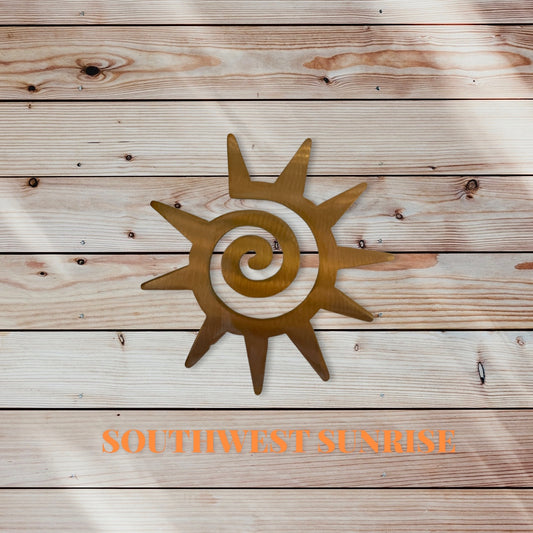 Southwest Sun Metal Art - Candy Rose Gold 6"