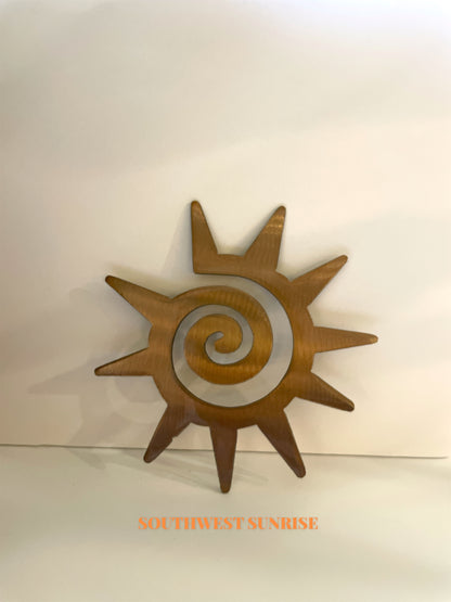 Southwest Sun Metal Art - Candy Rose Gold 6"