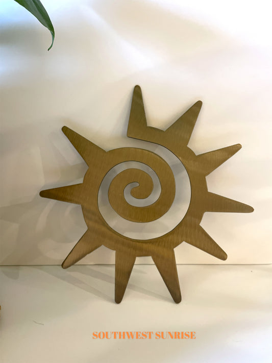Southwest Sun Metal Art Champagne Shimmer