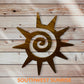 Southwest Sun Metal Wall Art Coconut Sparkle