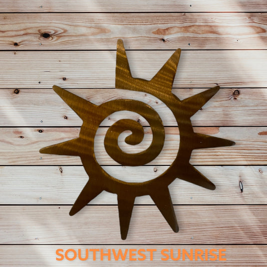 Southwest Sun Metal Art Coconut Sparkle
