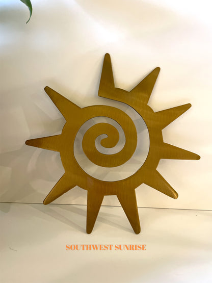 サウスウエストサンメタルウォールアート(ゴールドシマー)