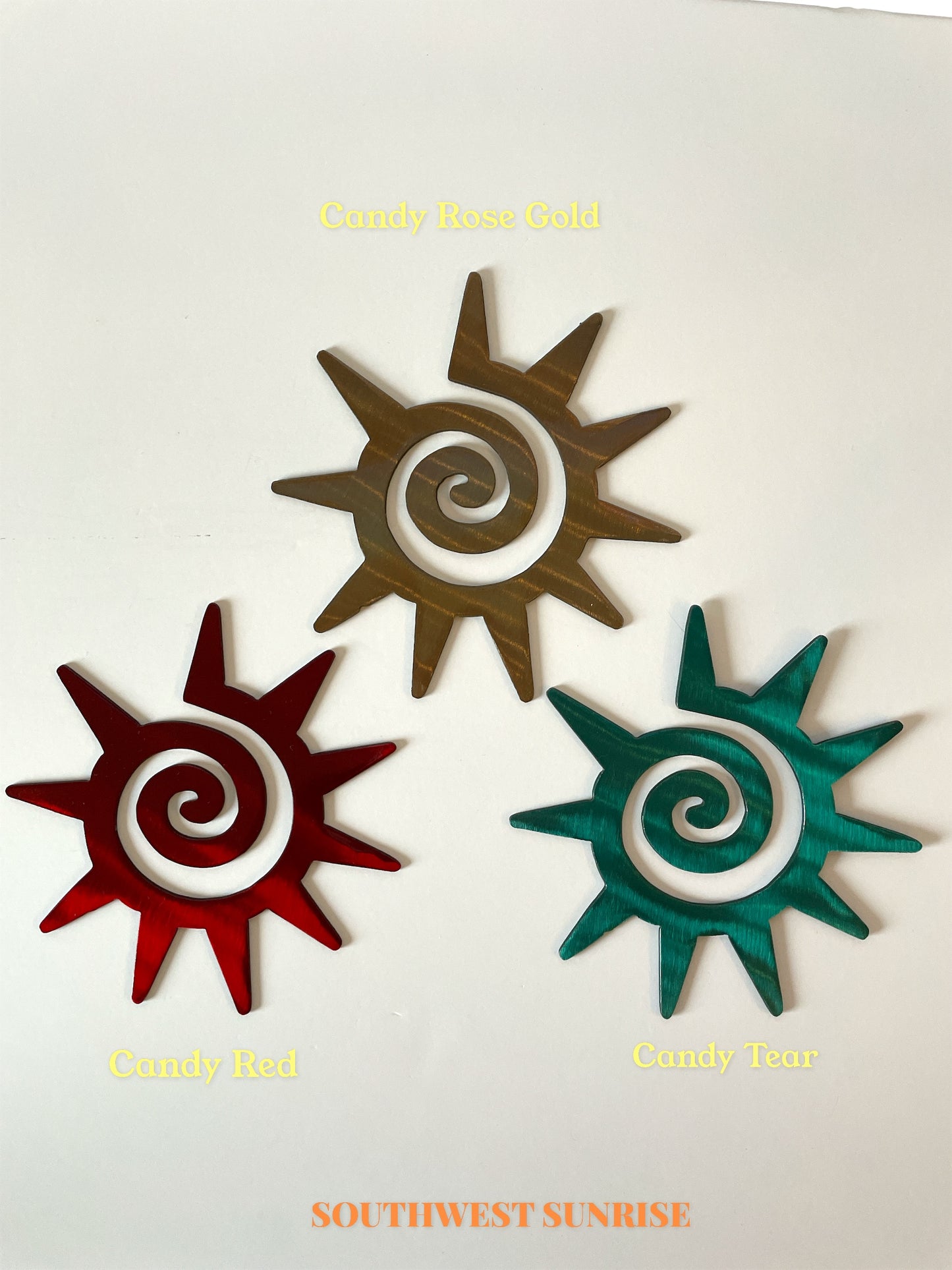 Southwest Sun Metal Art - Candy Rose Gold 6"