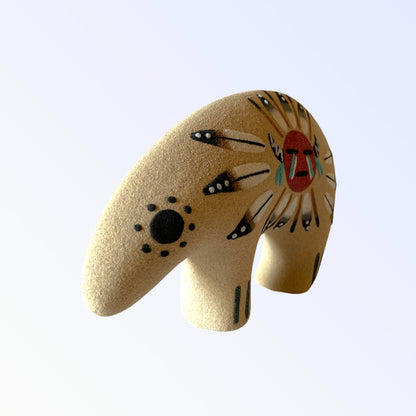 ナバホ　サンドペイントベアとサンフェイス