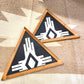 Southwest Triangle Wood Sign ( Black )