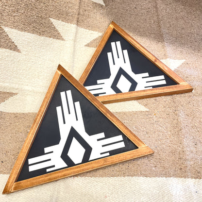 Southwest Triangle Wood Sign ( Black )