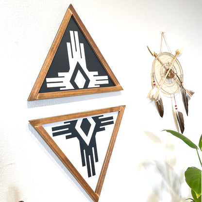 Southwest Triangle Wood Sign ( Black )