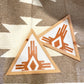Southwest Triangle Wood Sign ( Terracotta )