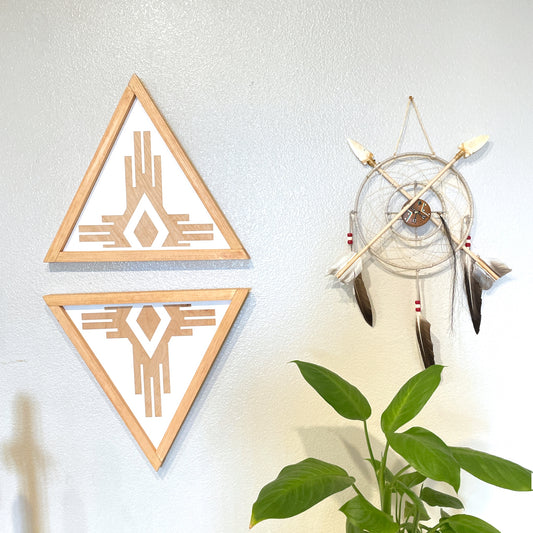 Southwest Triangle Wood Sign ( Natural )